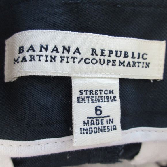 Banana Republic Martin Fit Chino Shorts Women 6 Blue Y2K Casual Preppy 206 - Picture 2 of 11